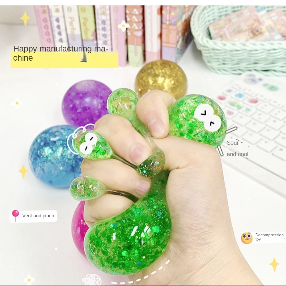 

TPR Maltose Steamed Bun Toy Interesting Soft Reduce Anxiety Vent Ball Stretched Eco-friendly Maltose Syrup Ball Office Worker