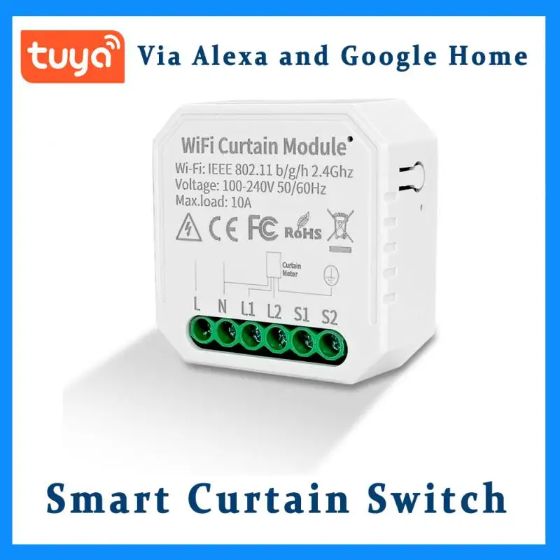 Smart Home Tuya Curtain Switch Wifi Smart Life Roller Shutter Motor Con Telecomando Tramite Alexa Google Home Amazon Tuya Smart