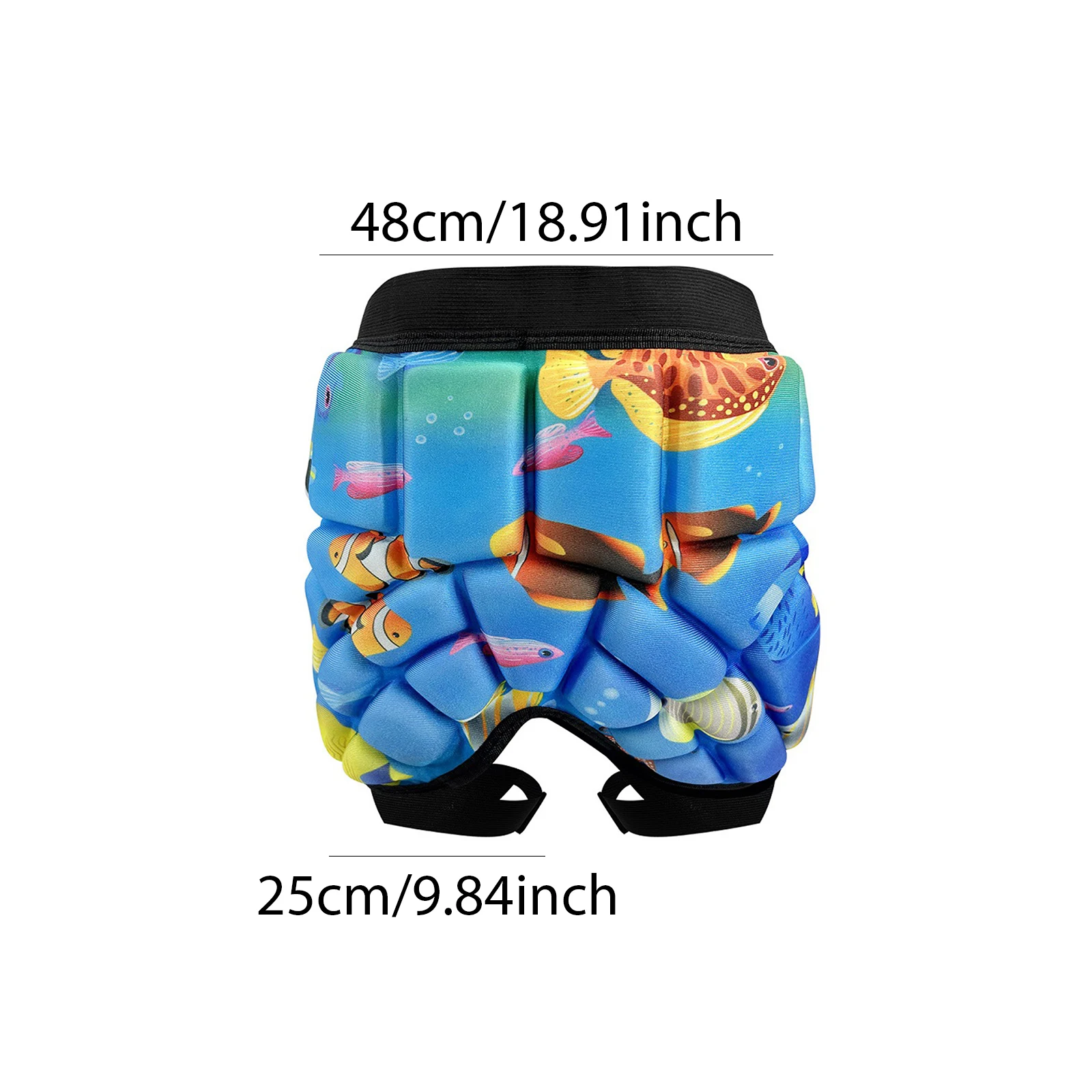 3D 보호 패딩 반바지, 낙상 방지 두꺼운 힙 보호대, 유니섹스 힙 패딩 반바지 (스노보드, 스키, 스케이팅, 사이클링용)
