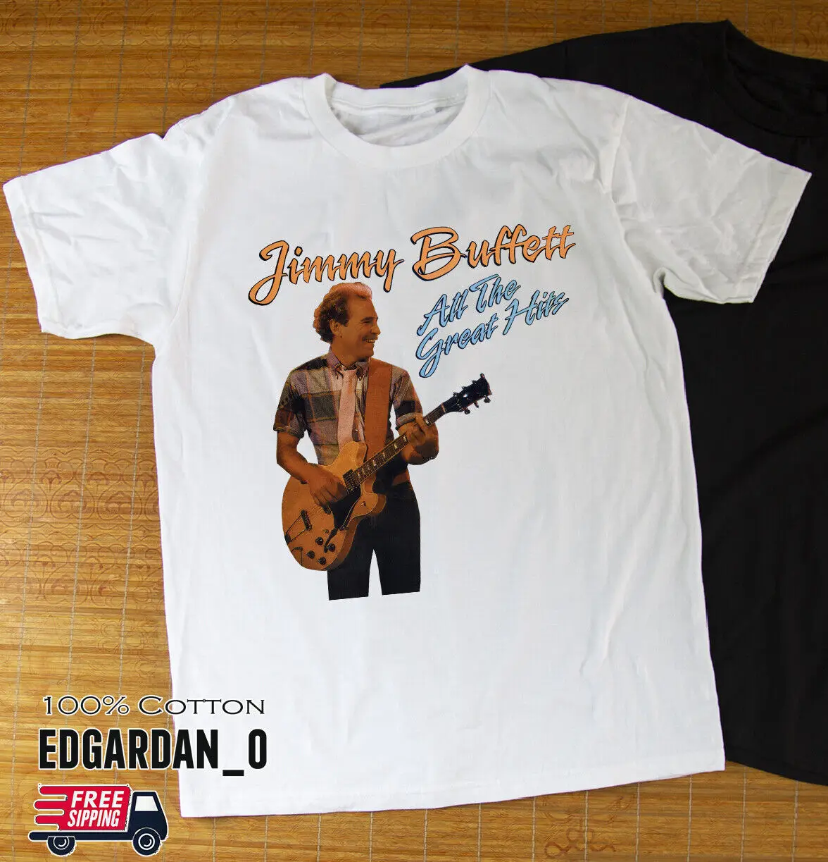 Все великолепные хиты-Джимми бафетт, музыкальная футболка, фотография