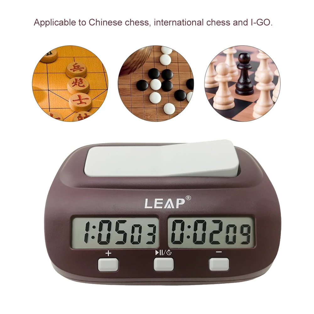 Professional Digital Chess Clock Count Down Chess Timer with Alarm Electronic Board Game Bonus Competition Master Tournament