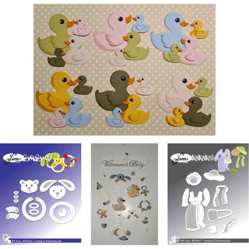 오리들은 수영을 매우 좋아합니다 금속 다이 커팅 2026 신제품 DIY 다이 몰..