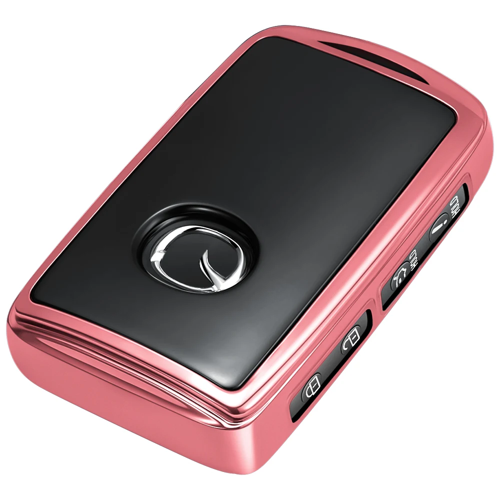 Premium Soft Key Fob Cover - Elegant Protective Case for Multiple Button Car Keys