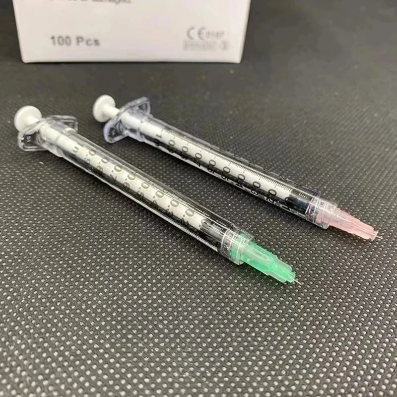 1.51.5 / 2.5mm Sterile Meso Needle Lip Needle, Suitable for HA Acid Hyaluronic Acid Pen Syringe Wrinkle Removal Tool
