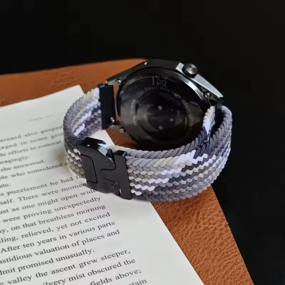 Braided Nylon Loop Wristband, Replaceable 20mm 22mm Strap