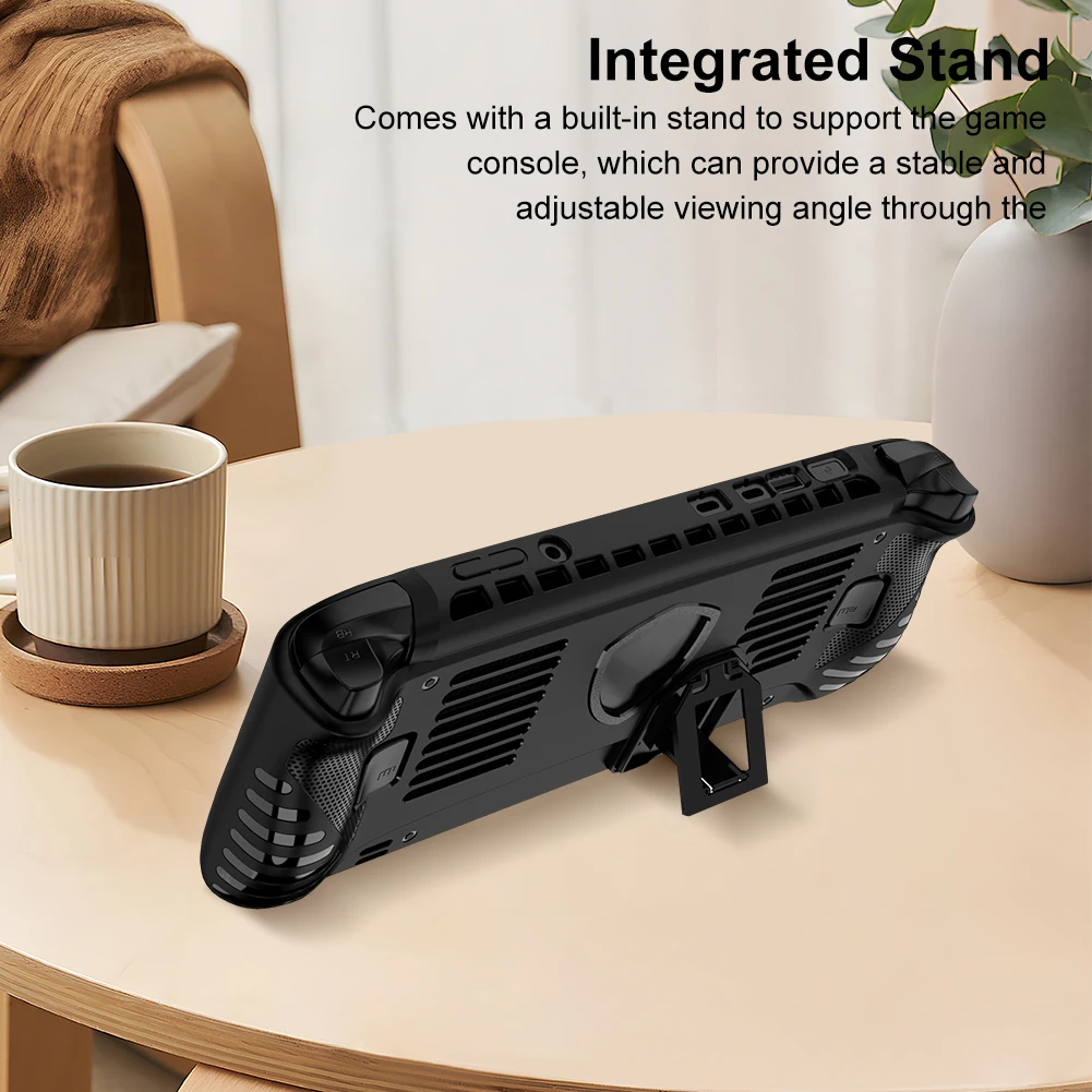 For MSI Claw 8 AI Game Console Protective Case Cover with Kickstand Anti-Scratch Soft TPU Case Claw8 AI Game Protector Accessory