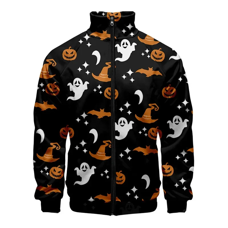 thumbnail image 1 of Chaqueta con cremallera y estampado 3D de murciélago araña de Halloween para hombres y mujeres, chaqueta holgada de manga larga con estampado de cosplay, abrigo de calle, 1 of 4