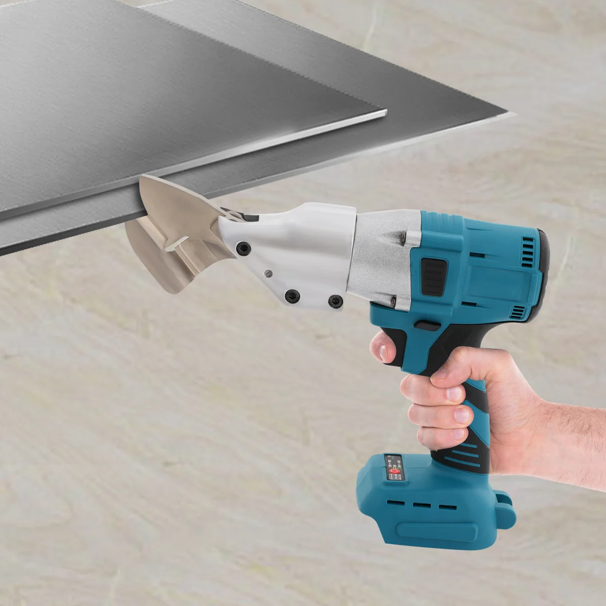 500W Electric Sheet Shear Metal Cutting Iron Shears Heavy Duty Cutter Scissors