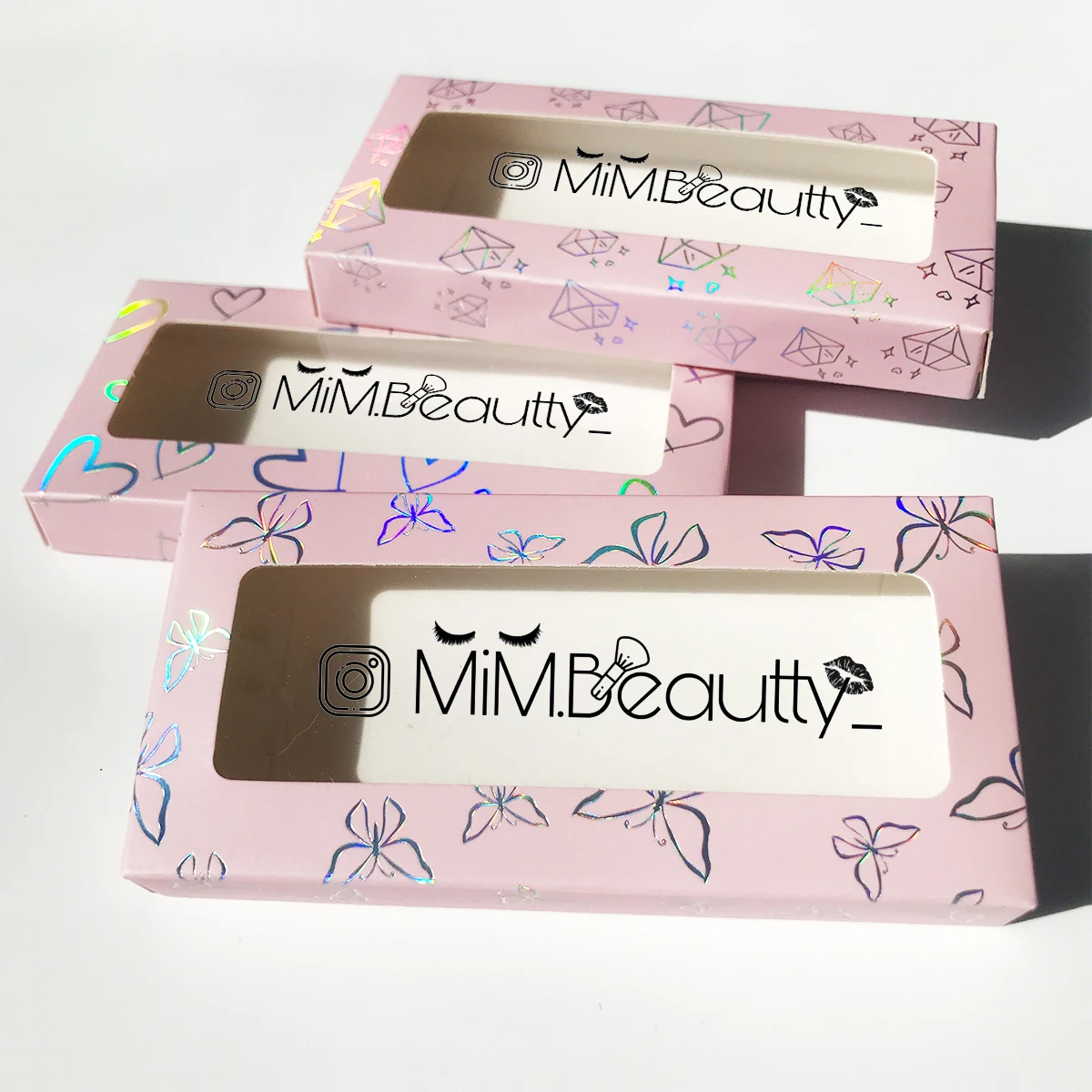 Wholesale Eyelashes Paper Box With Lash Trays Brush Tweezers Applicator For Fluffy Natural Long Wispy Strip Mink Lashes 4