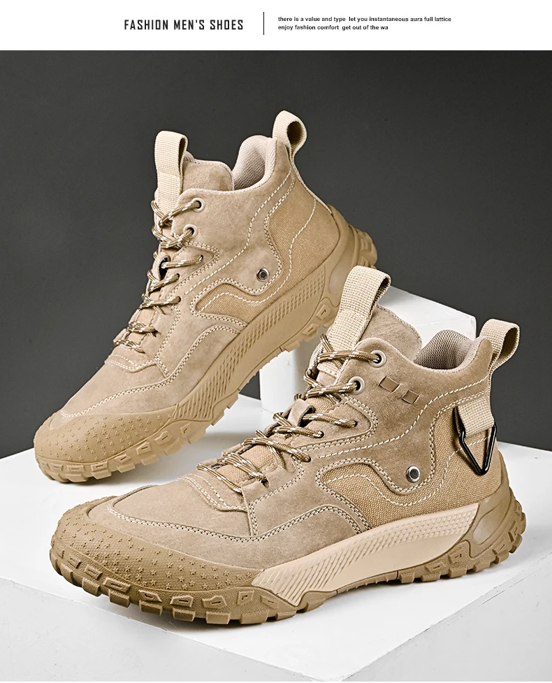 Outdoor-Bergsteiger Wanderschuhe Mid-Cut Baumwoll stiefel Größe 38-45 – Detail 12