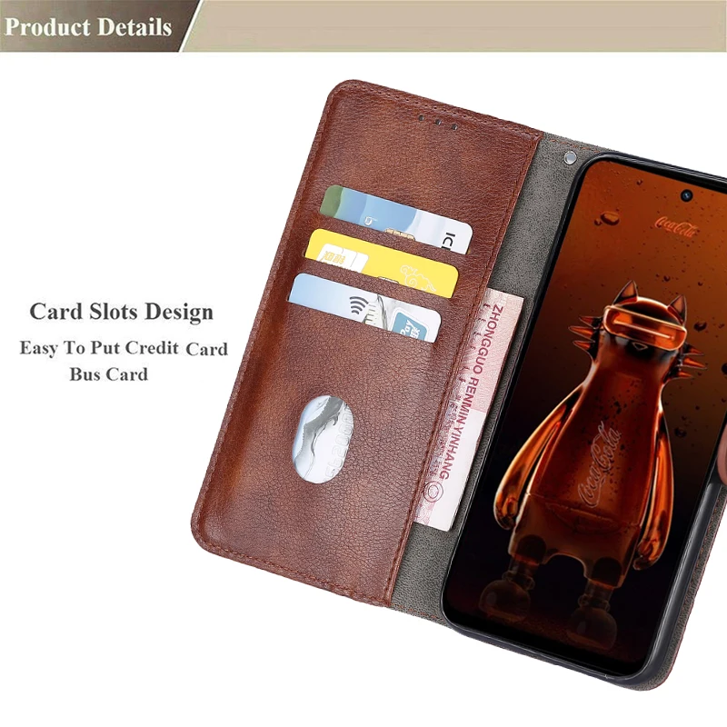 Leather Case For Realme 10 Pro Coca-Cola RMX3661 2023 6.72