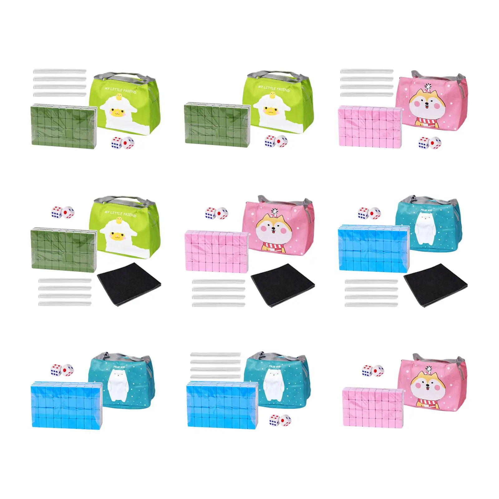 

Travel Mahjong Set Mahjong Game Set Chinese Character with Carrying Case for Adults and Kids