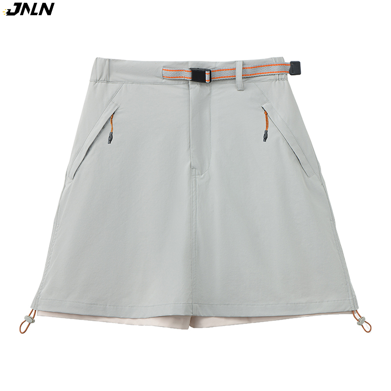JNLN Women's Hiking Shorts Outdoor Lightweight Stretch Workwear Culottes Camping Climbing Running Anti-Exposure Shorts Skirt