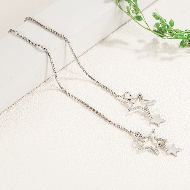 찬란한 별빛을 담은 매력적인 스타 귀걸이