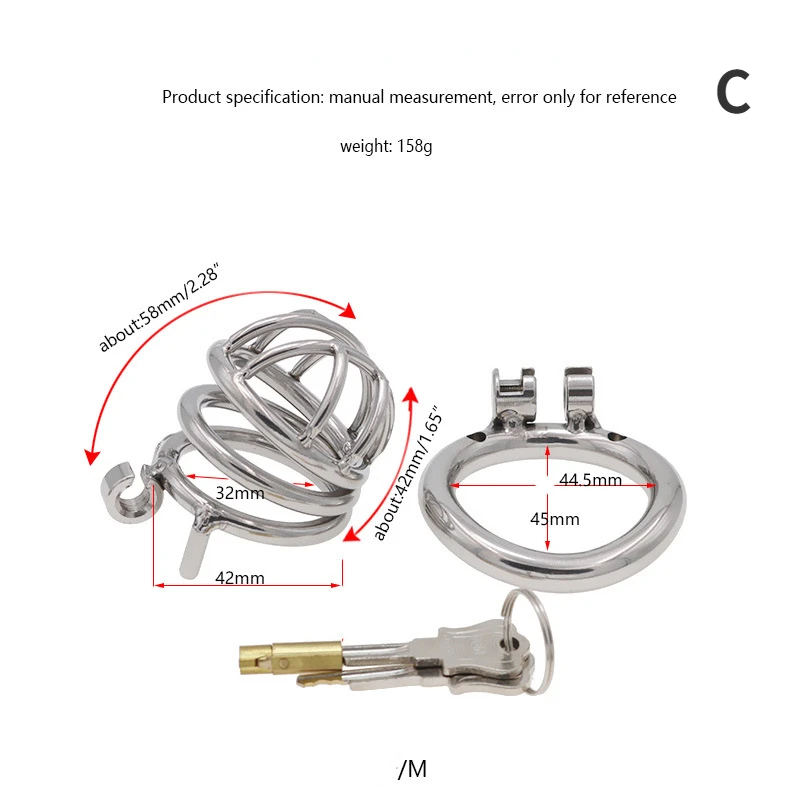 Mini Micro Hollow Chastity Cage Stainless Steel Chastity Device Cock Cages Men's Penis Penis Rings Bondage Lock Sex Toys For Men Penis Chastity Cage Chastity Lock Sex Toy