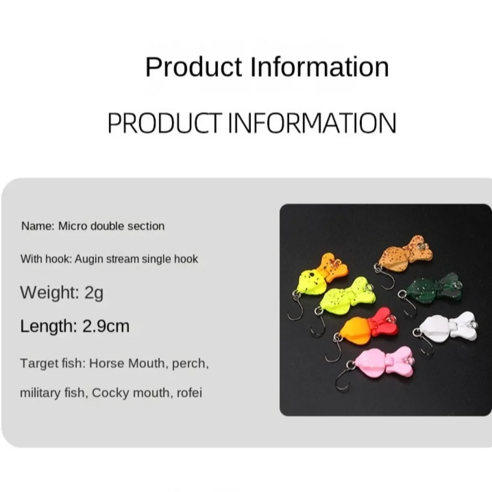 1Pcs 2g 2.9cm/6g 4.2cm 3D Fishing Lure Metal alloy Jigging Hard Squid Bait Lifelike Two sections Sea Fishing Tackle Fishing