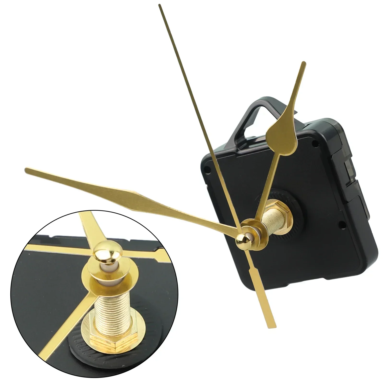 Replacement Parts Clock Repair Set 1.5V AA Battery DIY Gold Hands Long Hands Mechanism Plastic + Aluminum Home