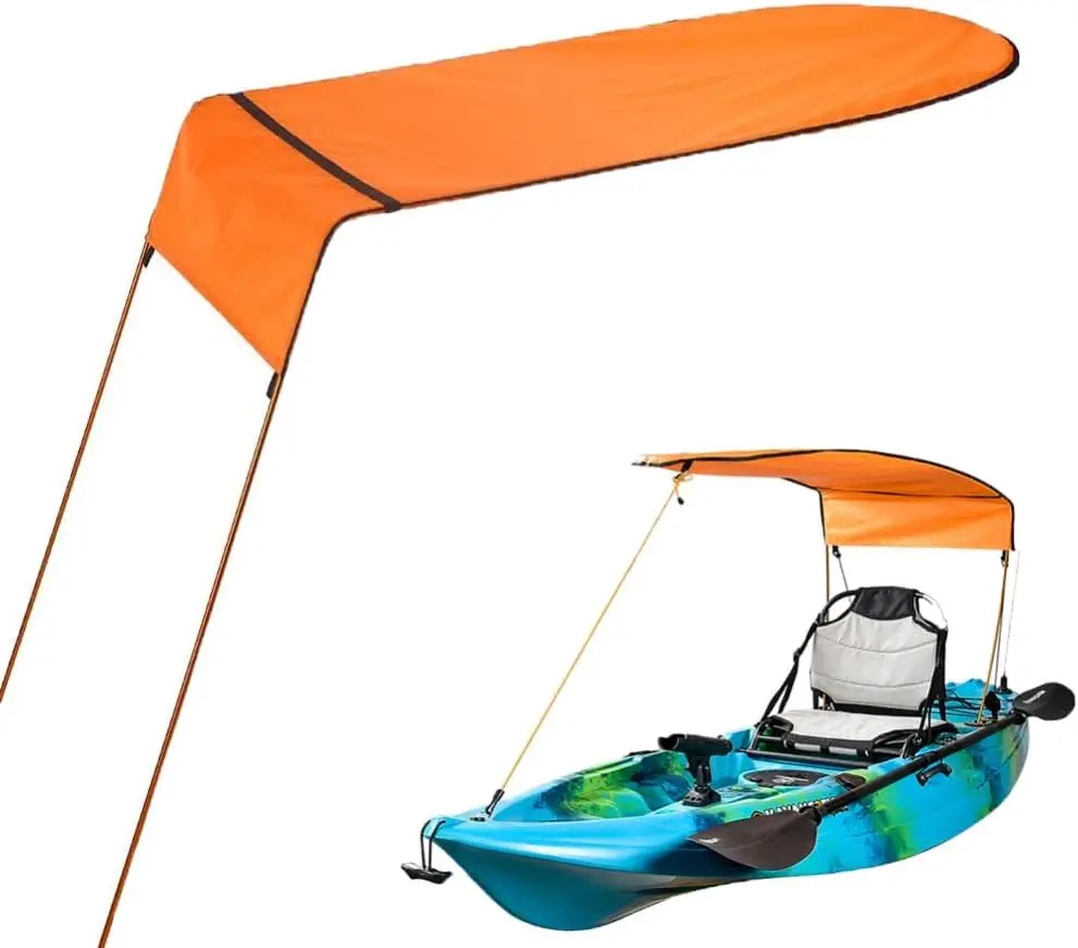 Sun Shade Canopy Canopy for Single , Waterproof Sun Shade Awning Awning with Storage Bag for Outdoor Fishing Orange