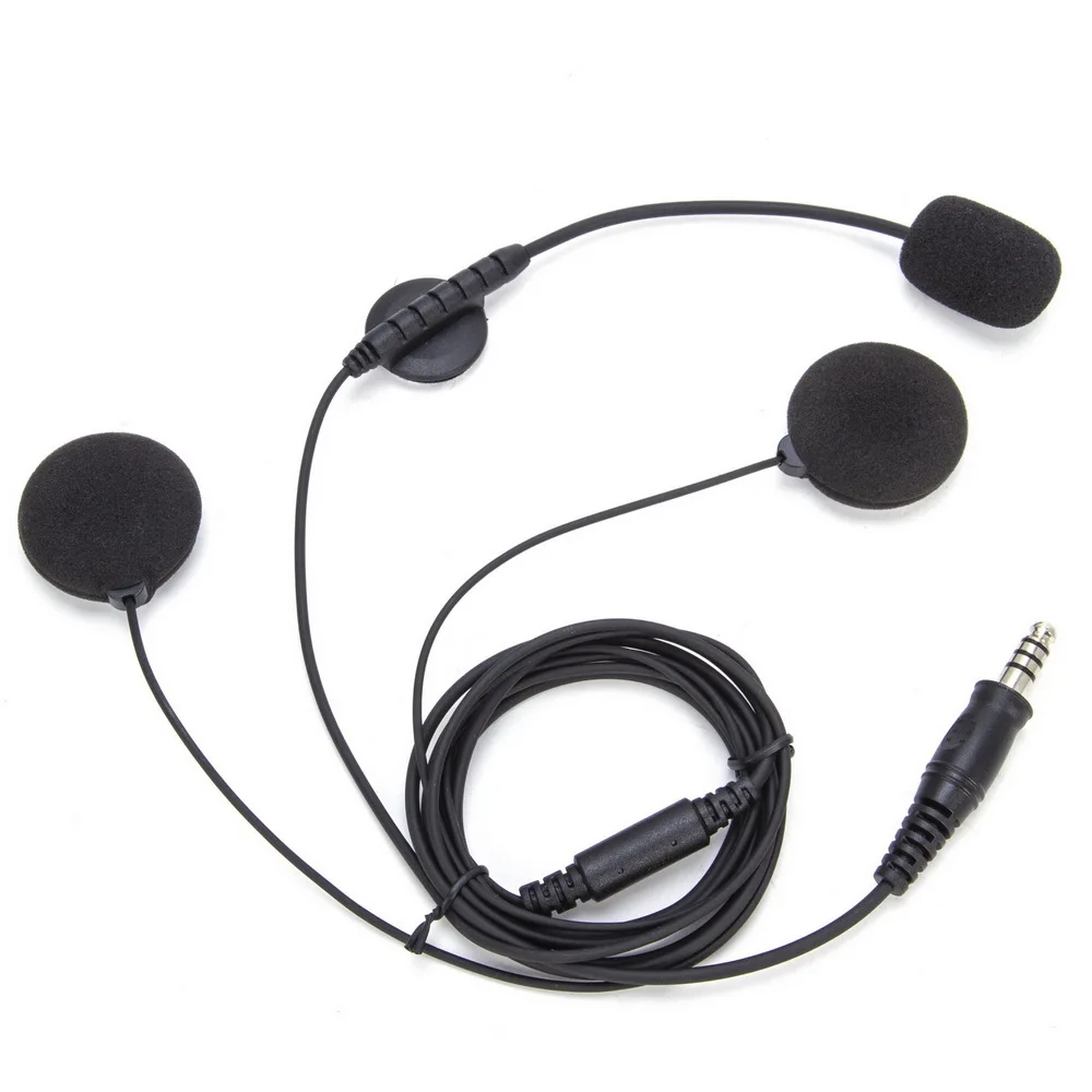 U94 PTT+Universal Aviation Headset Pilot Headphone for Walkie Talkie Icom V8 V80 V82