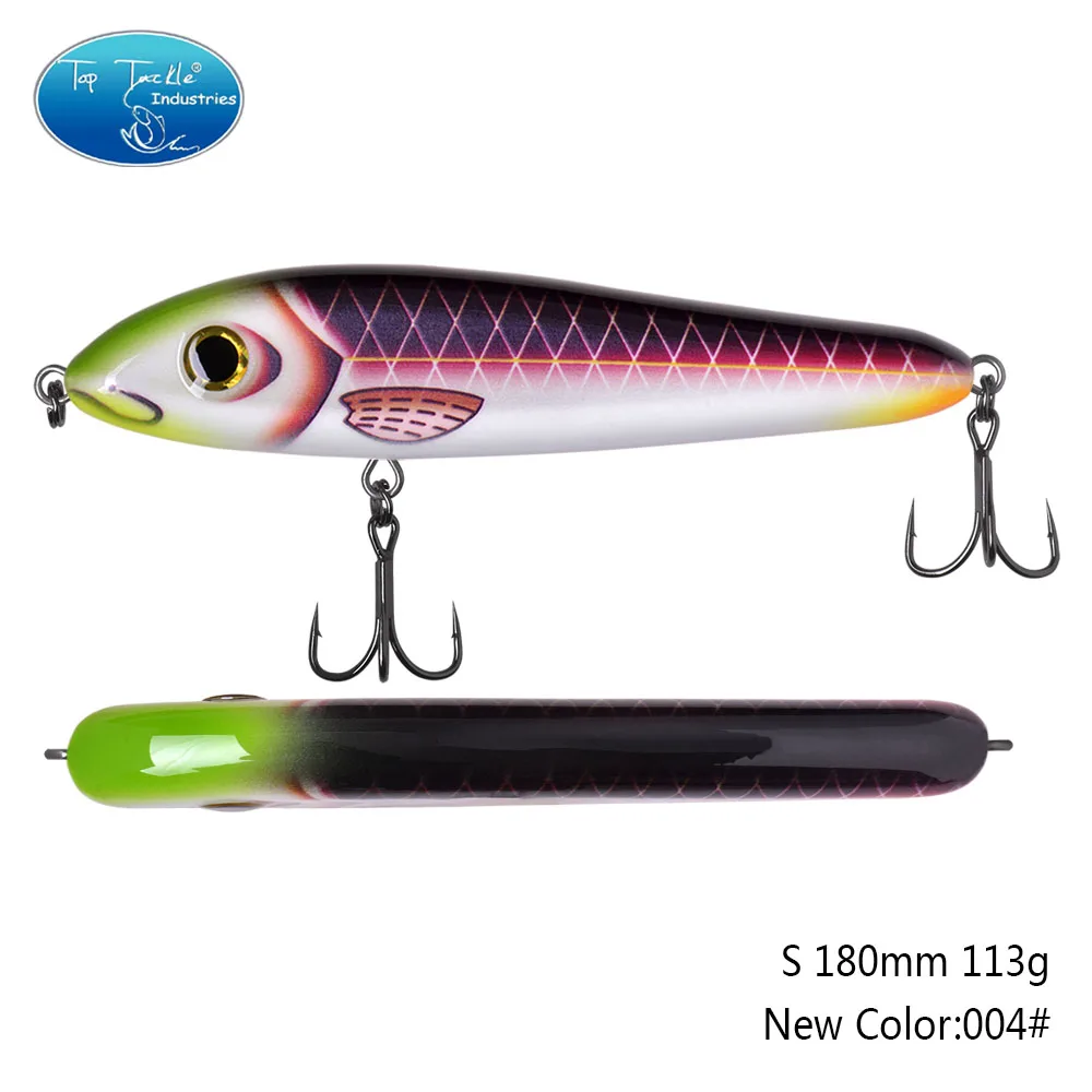 

Outdoor Jerkbait 180mm 113g Vibration Sinking Rattle Dying For Pike Bait Fishing Accessories With Strengthen 2/0# Hooks