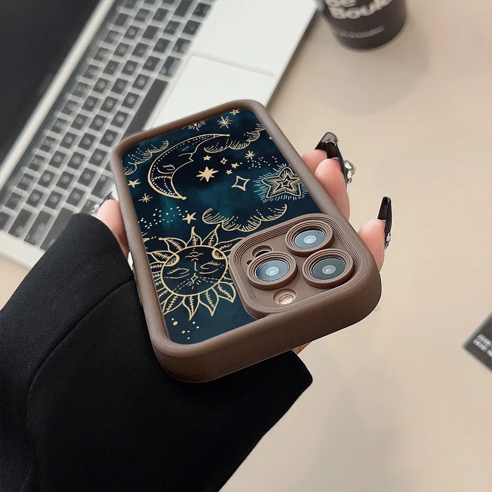 Moon Sun Design Printed Soft TPU Phone Case