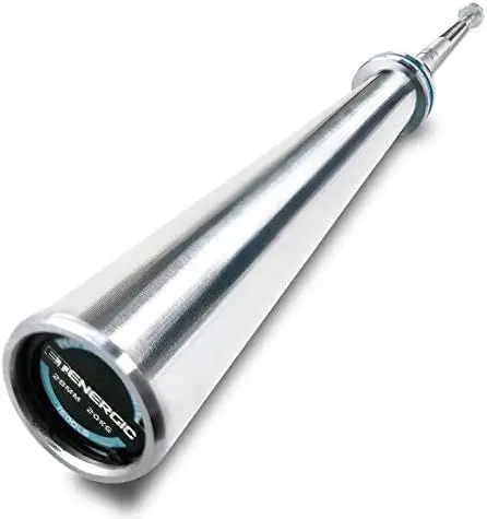 

4ft/7ft Barbell 20KG Bar Load 500/1500-lbs Capacity Available Men's Barbell with Hard Chrome Sleeves for 2" Plates