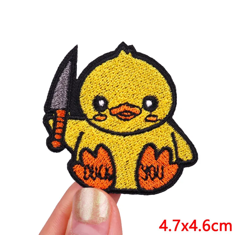Vibrant Animal Embroidered Iron-On Patches