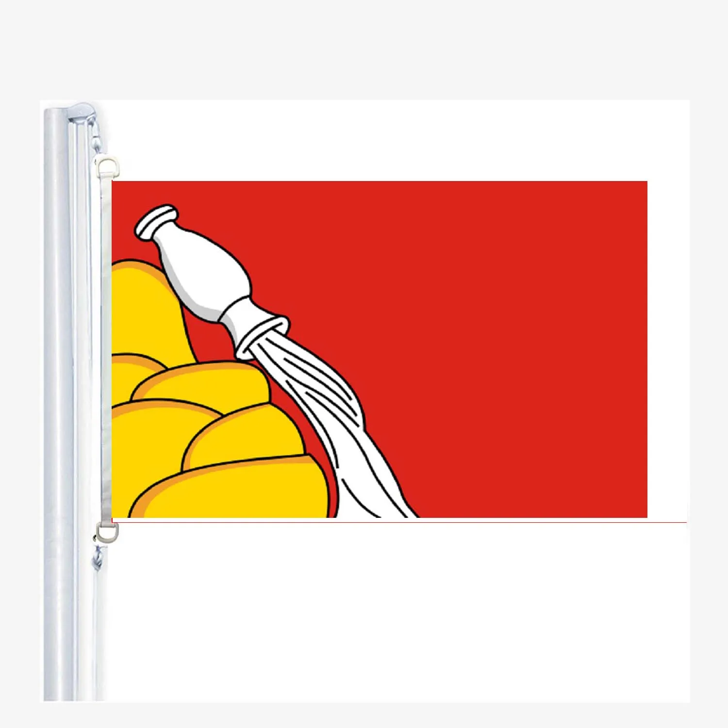 

Флаги Воронежской области 90x150 см, 100% полиэстер, Digitaldruck