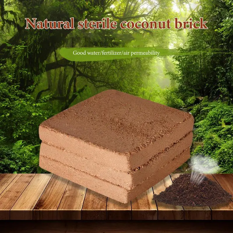 

100G Organic Coir Pellet Soil Coconut Fiber Coir For Plant Lightweight Plant Compressed Base Coconut Brick For Garden plant Grow