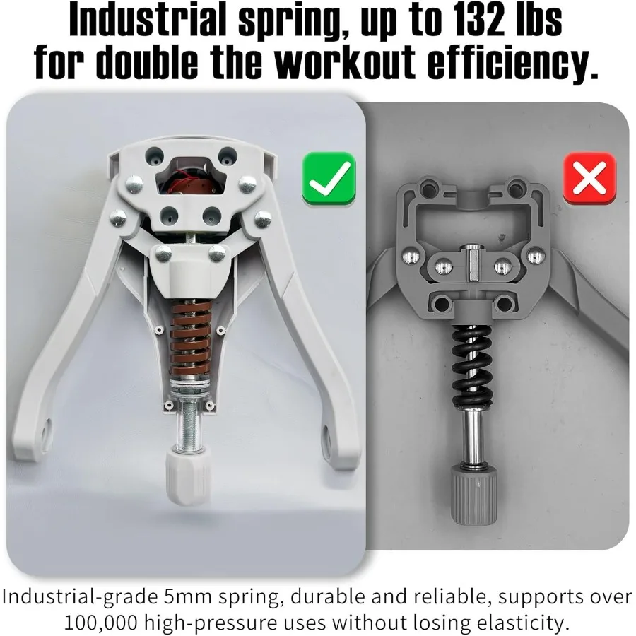 Thigh Trainer 0-132 lbs Adjustable Resistance Pelvic Floor Muscle Kegel Exerciser, Thigh Exerciser & Booty Trainer for Women & M