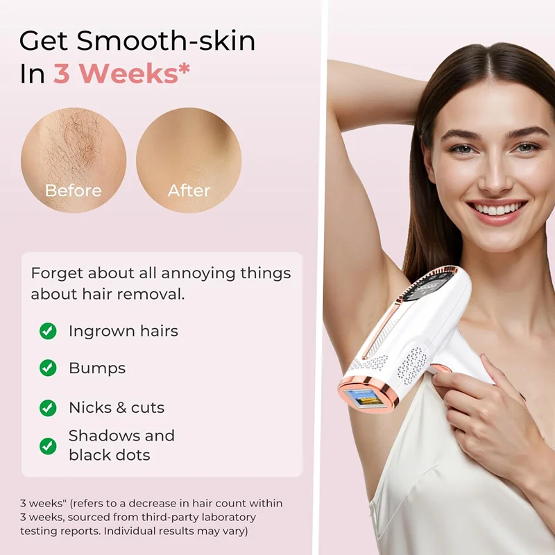 IPL Hair Removal Device 999999 Flashes Painless Laser Epilator for Women Permanent Hair Removal Home Use Body Bikini Face