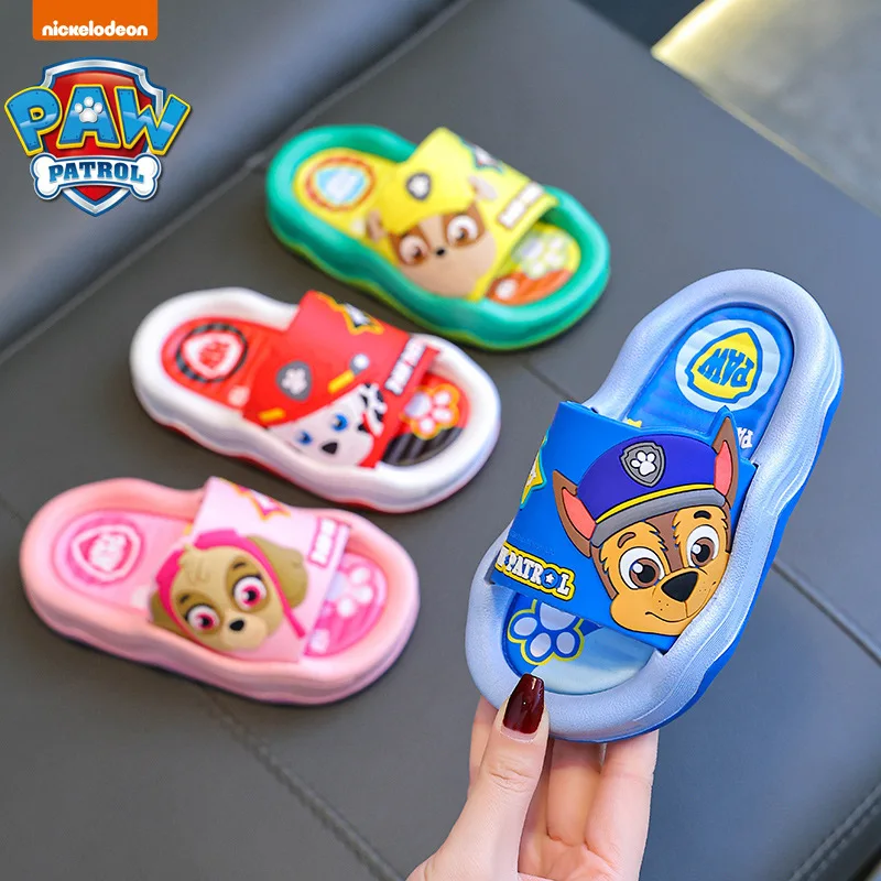 

Disney Cartoon PAW Chase Marshall Marshall Rubble Summer Children Sandal Indoor Non Slip Bathing Soft Sole Medium Beach Sandal