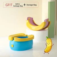 Portable Toilet Travel Baby Potty Foldable Children's Potty Urinal Stool Easy to Clean,Gift Garbage Bags and Storage Bag 1