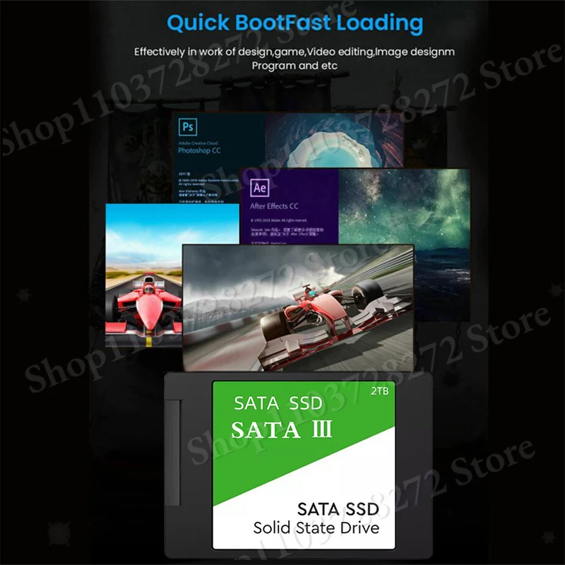 2024 SSD 하드 드라이브 디스크, 4TB, 2TB, 1TB, 솔리드 스테이트 드라이브, SATA3, 2.5 인치 스토리지 내장 SSD, 컴퓨터 노트북 데스크탑용 작업 게임