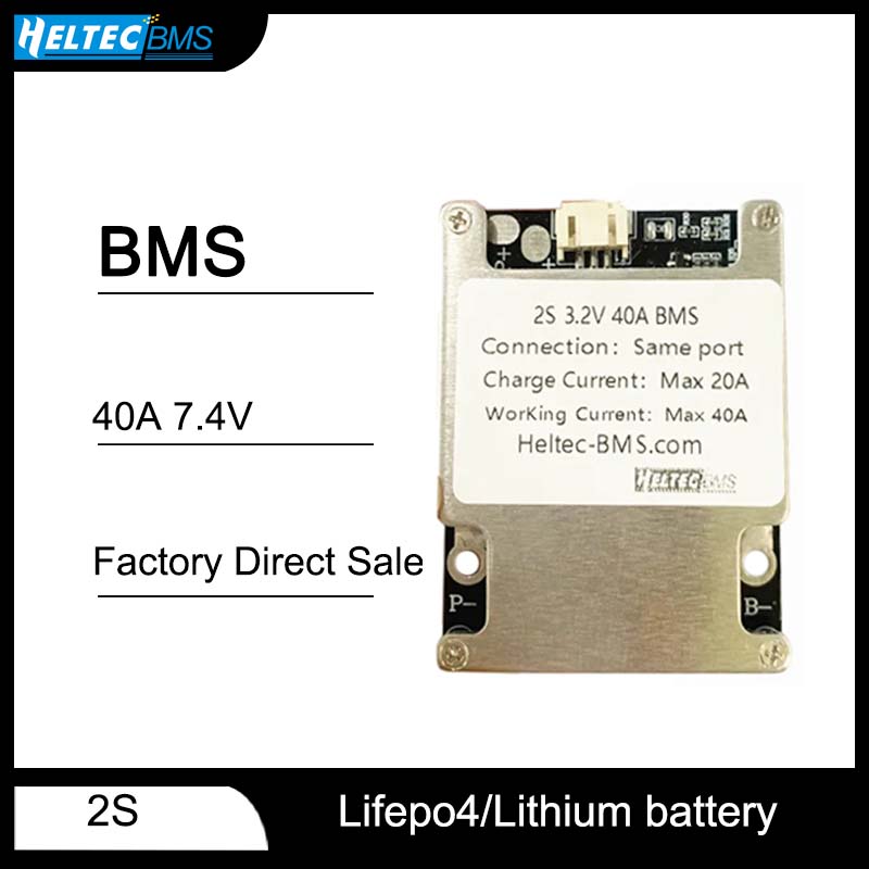 Heltecbms 2s bms 18650 board with balancing 40A Lipo/Lithium iron phosphate battery protection board/lipo battery 2s 7.4v bms