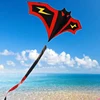 Lightning bat kite breeze easy to fly big long tail cartoon children's kite   Детский змей 5