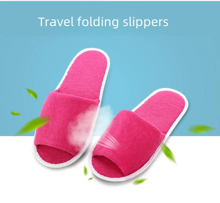 Zapatillas de viaje desechables plegables portátiles para hombres