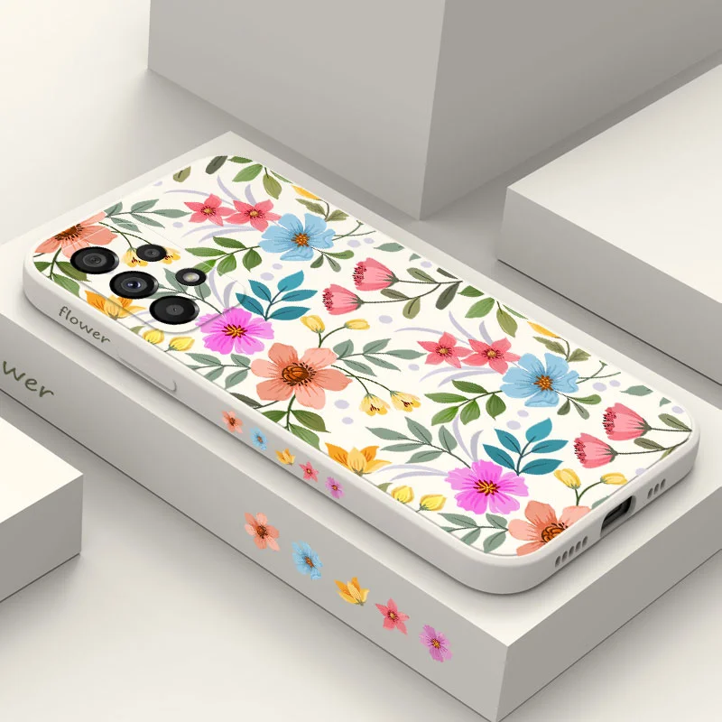 Vibrant Floral Design Protective Smartphone Case