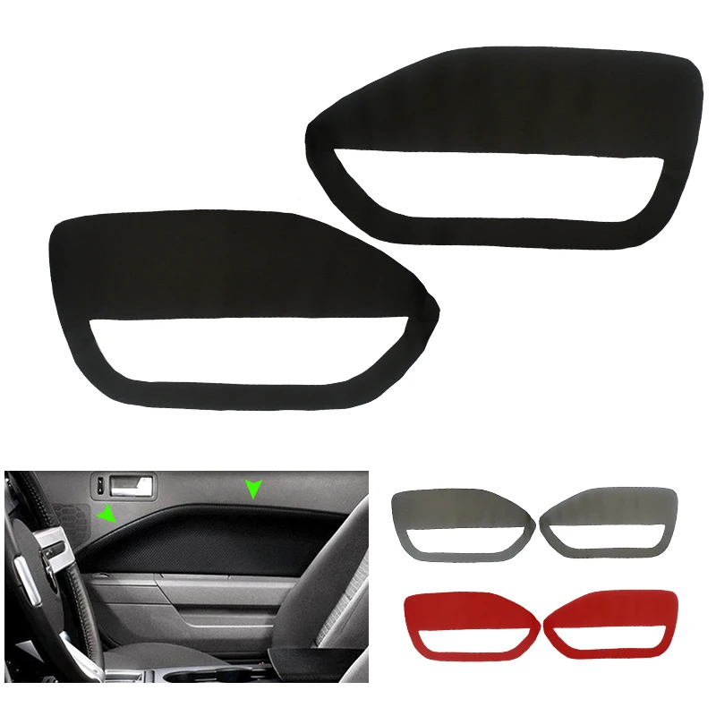 2 шт. подлокотник из кожи и микрофибры для передней двери автомобиля Ford Mustang 2005 2006