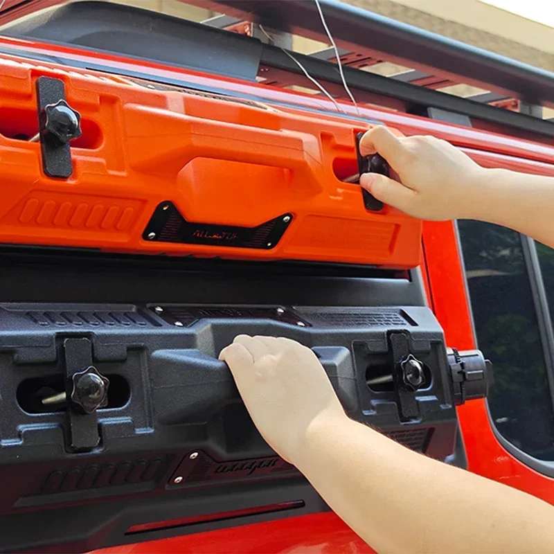 Portable 6.5L 1.7 Gallon Plastic Gasoline Barrel SUV Off-Road Outdoor-for Long distant Travel-Trailer Parts Accessories