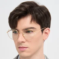 Бренд New York TBX914, модная воздушная титановая оправа для очков, квадратная круглая оправа для очков, женская и мужская оправа для очков с большим лицом, ретро — изображение 2