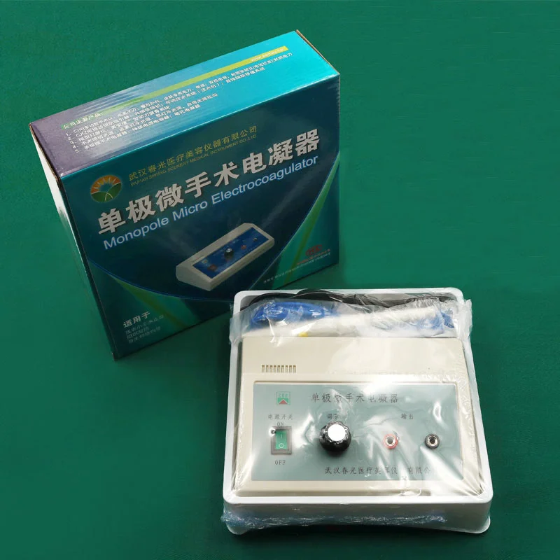 Bipolar Electrocoagulation Double Eyelid Pen Hemostat Cosmetic Plastic Surgery Single Pole Handle Wiring Coagulator electric coagulation tools