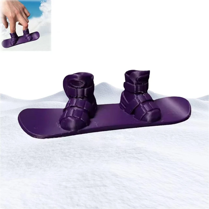 Mini Finger Snowboard, 3D Printed Finger Snow Board, Mini Skateboard Snow Board For Finger, Skiing Toy