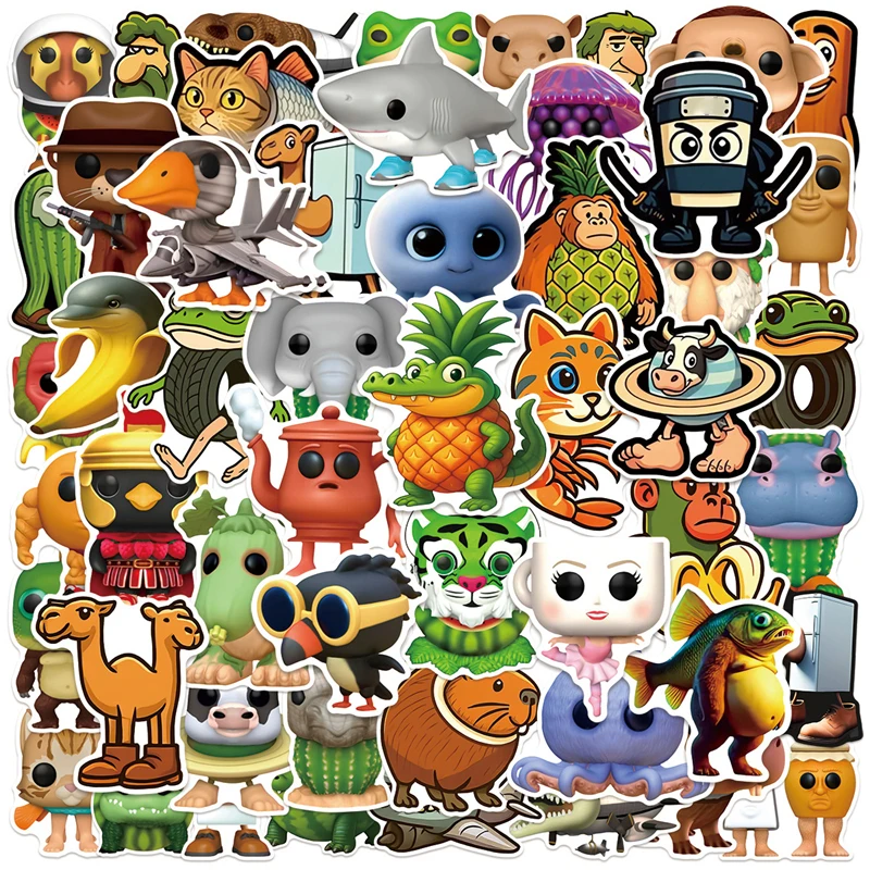 Calendrier De L'Avent Tung Tung Sahur - 24 Figurines Acryliques - Thème Dessin Animé - 18x26 Cm - Décoration Collection