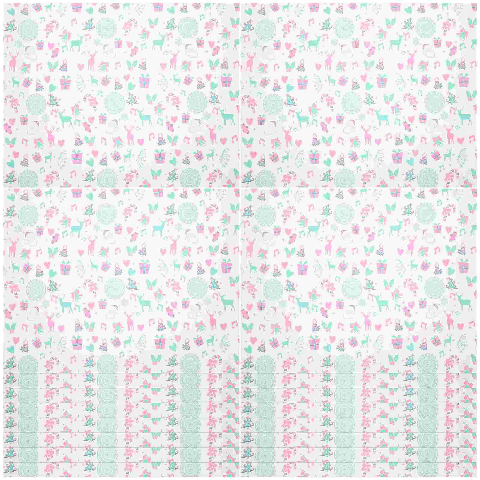 

100pcs Xmas Patterns Grease Proof Papers Sandwich Wrapping Papers