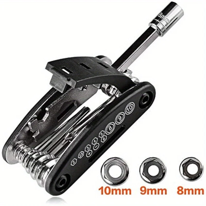 1 set 16-in-1Riding Equipment Portable Bicycle Repair and Repair Tools Mountain Bike Tool Kit Repair Repair Set, Bicycle Tools