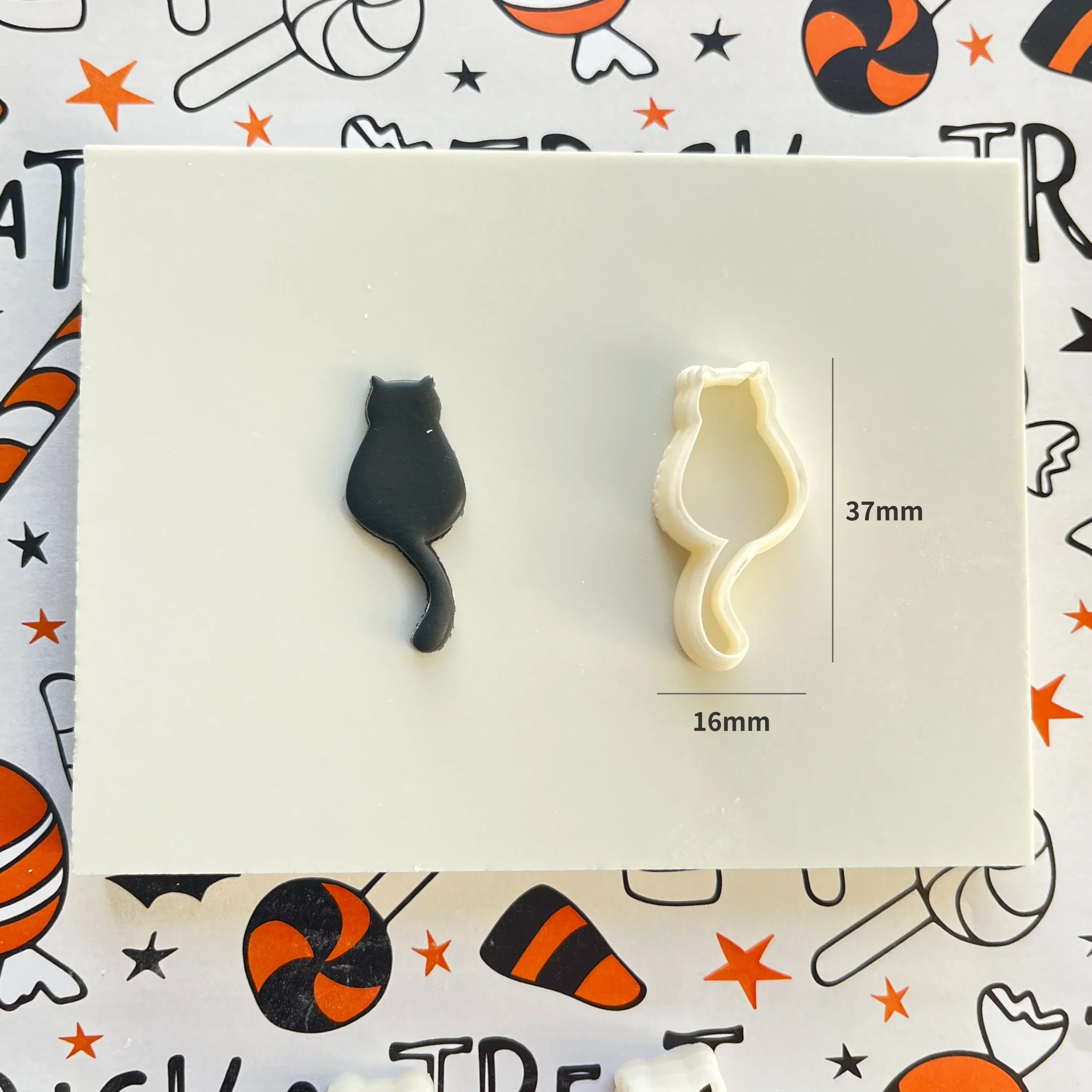 Halloween Series Mini Polymer Clay Cutter Cat/Hat/Pumpkin/Ghost Shaped Clay Cutting Molds For DIY Earring Jewelry Hand Tools clay cutters clay tools pottery tools clay accessory