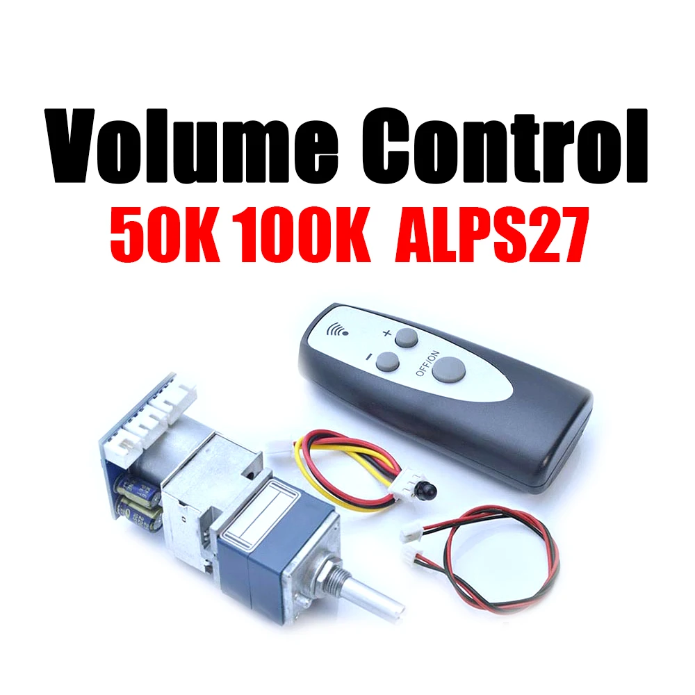 

ALPS27 Motor remote control volume control adjust board 5K 10K 20K 50K 100K potentiometer FOR Preamp Amplifier Headphone Audio