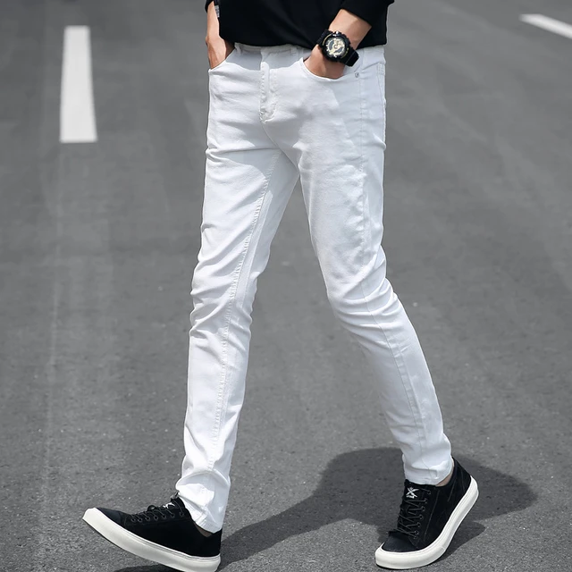 Denim Jacket with White Jeans - The Modest Man