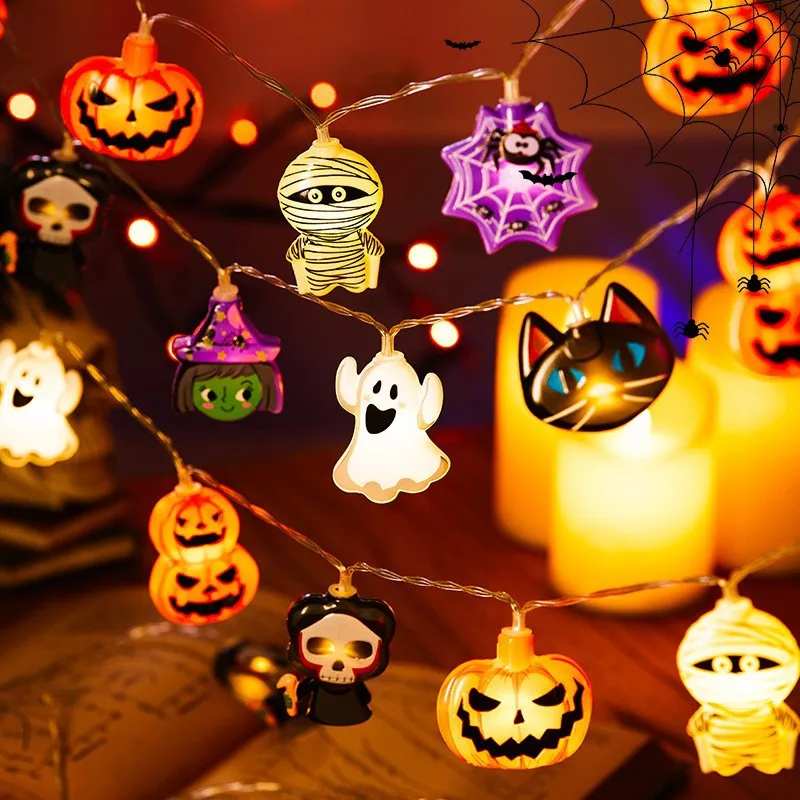 Halloween-Lights-Pumpkin-Bat-Spider-Ghost-Halloween-String-Lights ...
